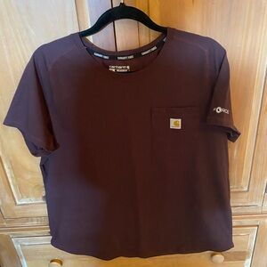 Women’s Carhartt Maroon Pocket T-Shirt